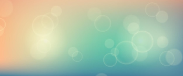 Abstrakter Hintergrund mit Unschärfe-Bokeh-Lichteffekt. Moderne bunte kreisförmige Unschärfe-Lichtkulisse. Vektorillustration