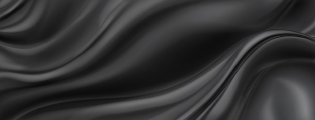 Vektor abstrakter hintergrund mit welliger oberfläche in schwarzen farben