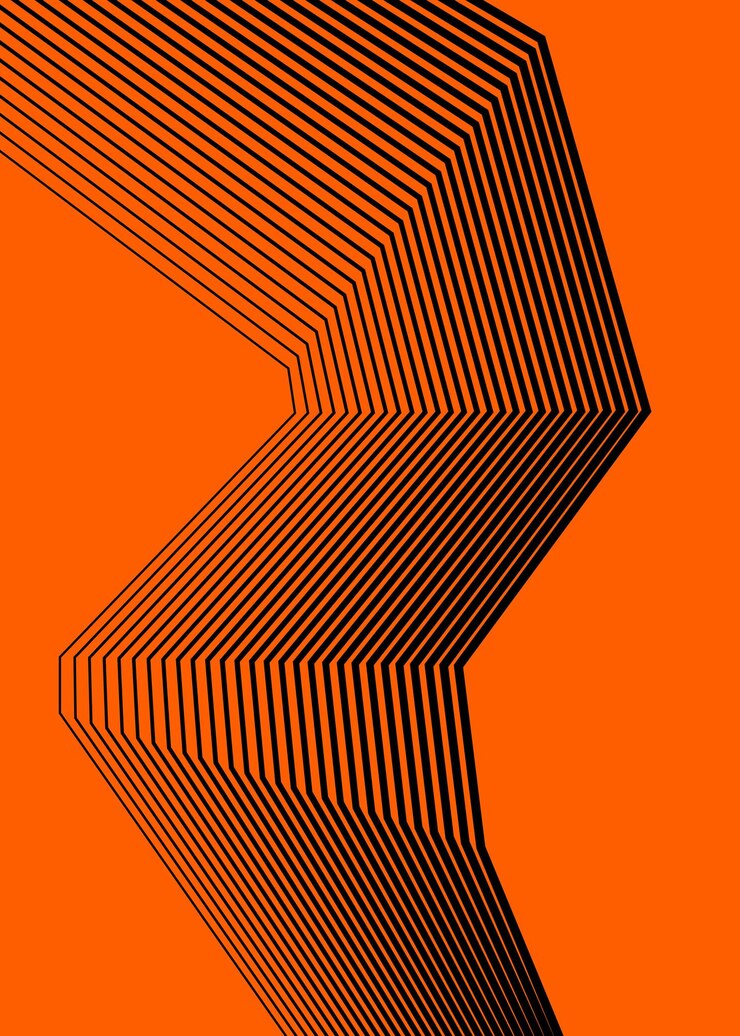 Vektor abstrakter hintergrund viele polylinien von dick bis dünn42