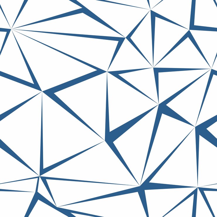 Vektor abstrakter hintergrund von blauen linien-polygonen auf weißem hintergrund