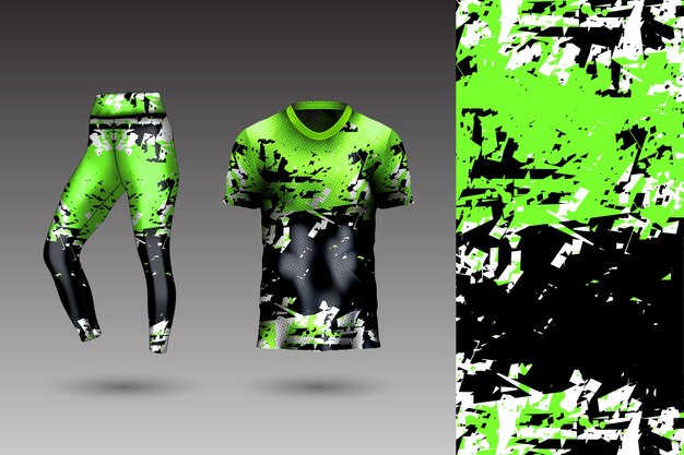 Vektor abstrakter hintergrundstil für sportleggings und t-shirt