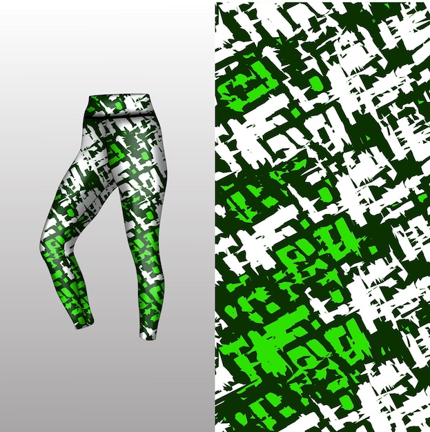 Abstrakter hintergrundstil für sportleggings