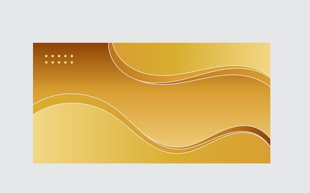 Abstrakter Hintergrundvektor einfacher goldenbrauner Gradient gekrümmtes Muster
