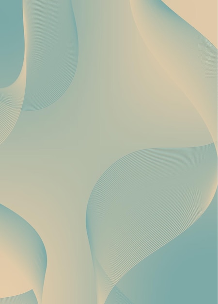 Abstrakter Hintergrundvektor mit dynamischem Wellennetz oder Wellenlinien Premium-Banner