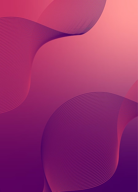 Abstrakter Hintergrundvektor mit dynamischem Wellennetz oder Wellenlinien Premium-Streifen-Textur-Banner