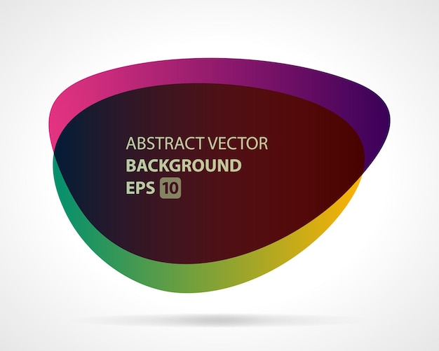 Abstrakter Klecks, der in Raumvektorhintergrund unterteilt ist. Geometrische Form mit doppelter Linsenform und mattem Finish. Kreative futuristische Oberfläche mit gedämpfter, weicher Beleuchtung für die Präsentation