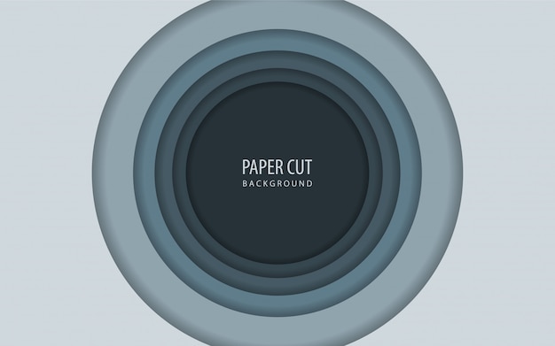 Abstrakter kreispapier-schnitthintergrund