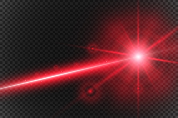 Abstrakter Laserstrahl. Transparent isoliert auf schwarzem Hintergrund.