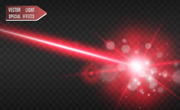 Abstrakter Laserstrahl. Transparent isoliert auf schwarzem Hintergrund.