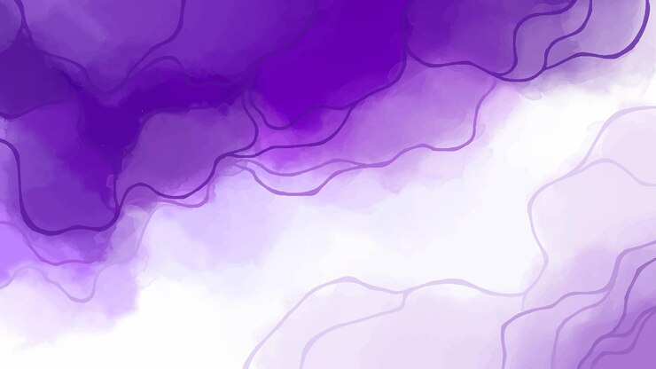 Vektor abstrakter lila aquarellhintergrund ästhetische tuschemalerei
