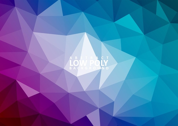 Abstrakter low-poly-hintergrund mit dreiecksformen