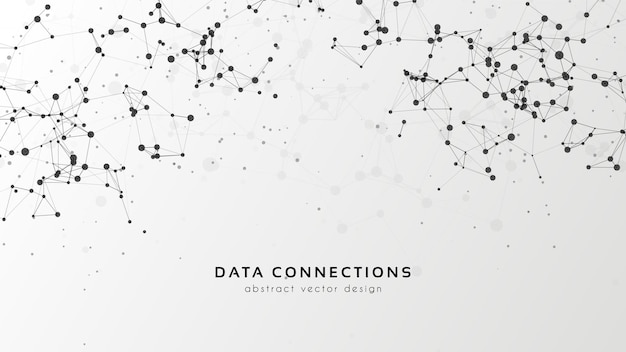 Abstrakter Mesh-Hintergrund. Karte im futuristischen Technologiestil.