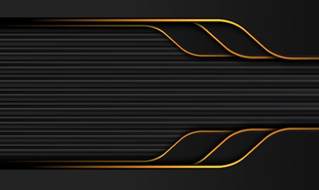 Abstrakter metallischer schwarzer hintergrund mit kontraststreifen.