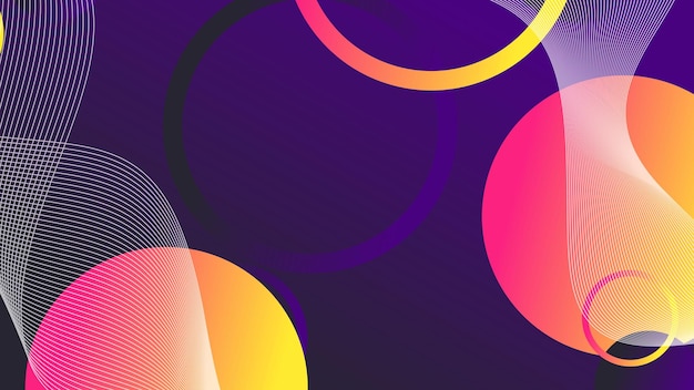 Abstrakter minimaler Gradient geometrischer Kreishintergrund