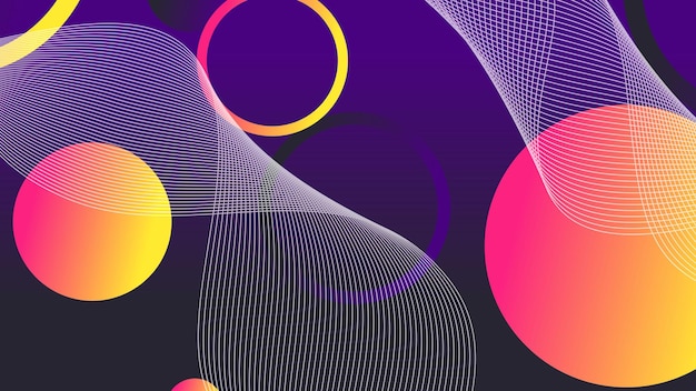 Abstrakter minimaler Gradient geometrischer Kreishintergrund