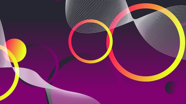 Abstrakter minimaler Gradient geometrischer Kreishintergrund