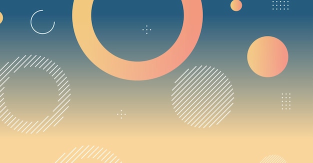 Abstrakter minimaler Gradient geometrischer Kreishintergrund