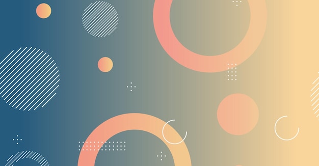 Abstrakter minimaler Gradient geometrischer Kreishintergrund