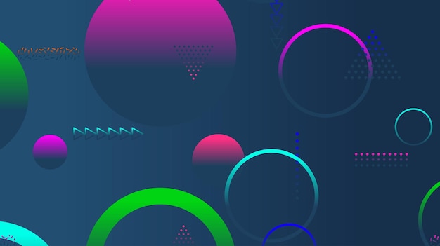 Abstrakter minimaler Gradient geometrischer Kreishintergrund