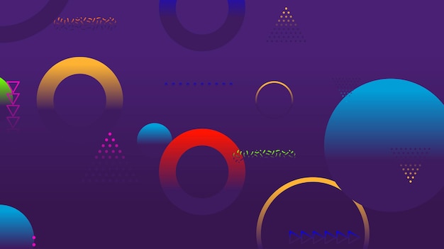 Abstrakter minimaler Gradient geometrischer Kreishintergrund