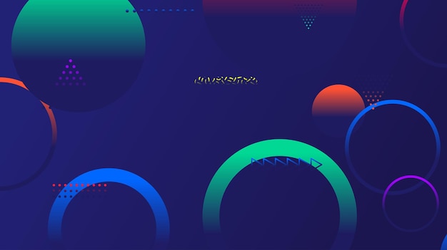 Abstrakter minimaler Gradient geometrischer Kreishintergrund