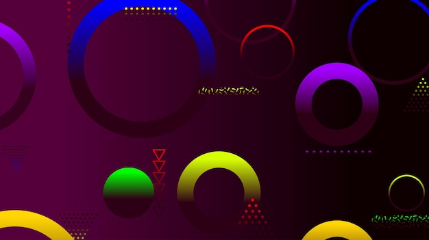 Abstrakter minimaler Gradient geometrischer Kreishintergrund