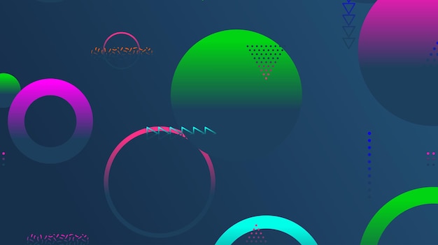 Abstrakter minimaler Gradient geometrischer Kreishintergrund