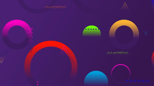Abstrakter minimaler Gradient geometrischer Kreishintergrund