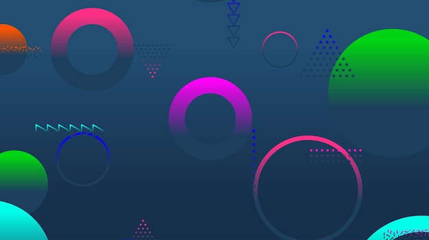Abstrakter minimaler Gradient geometrischer Kreishintergrund