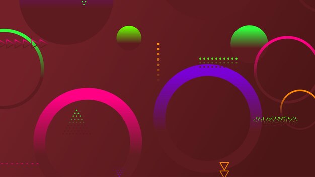 Abstrakter minimaler Gradient geometrischer Kreishintergrund