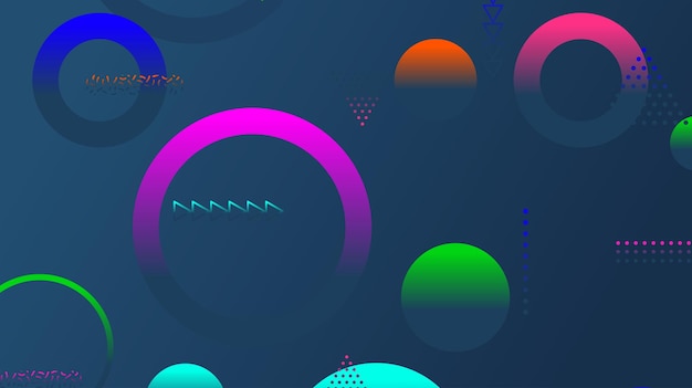 Abstrakter minimaler Gradient geometrischer Kreishintergrund