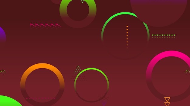 Abstrakter minimaler Gradient geometrischer Kreishintergrund
