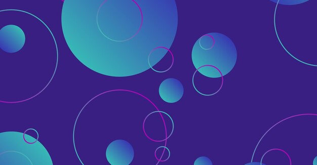 Abstrakter minimaler Gradient geometrischer Kreishintergrund