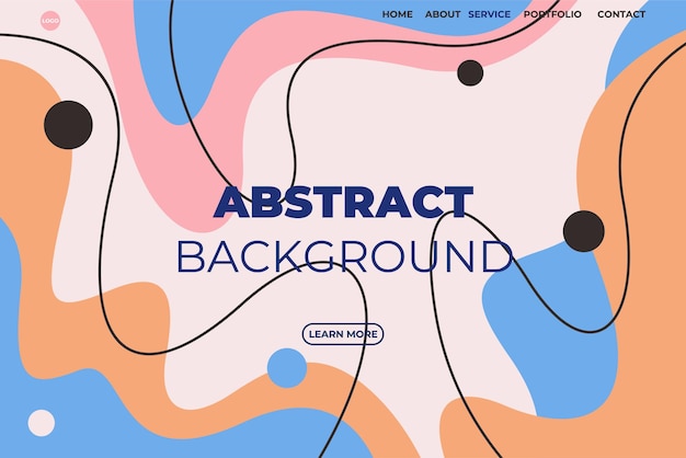 Abstrakter moderner Website-Vektorhintergrund