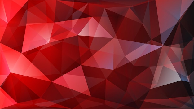 Abstrakter polygonaler Hintergrund vieler Dreiecke in roten Farben