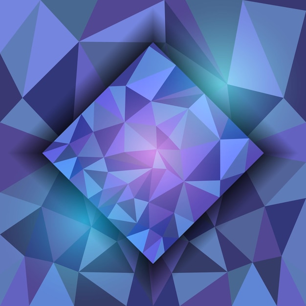 Abstrakter polygonaler violetter hintergrund