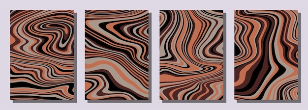 Abstrakter psychedelischer, grooviger Hintergrund