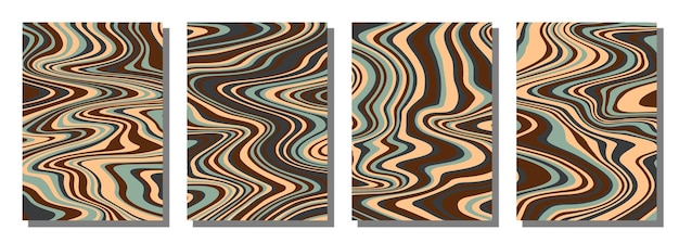 Abstrakter psychedelischer, grooviger Hintergrund