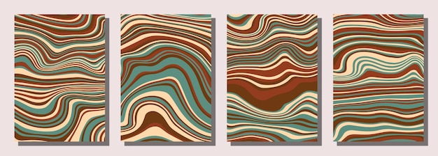 Abstrakter psychedelischer, grooviger Hintergrund