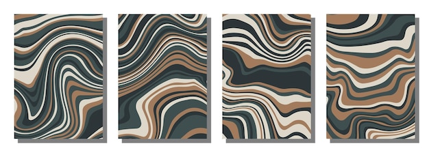 Abstrakter psychedelischer, grooviger Hintergrund