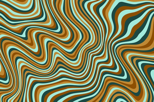 Abstrakter psychedelischer Groovy-Hintergrund Vektor