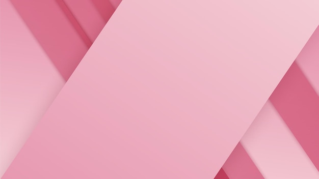 Abstrakter rosa minimaler Hintergrund mit geometrischer Form, hellem Streifen, Wellenkurve, Dreieck und Kreis, Valentinstag-Konzept, Hintergrund, Vektorillustration