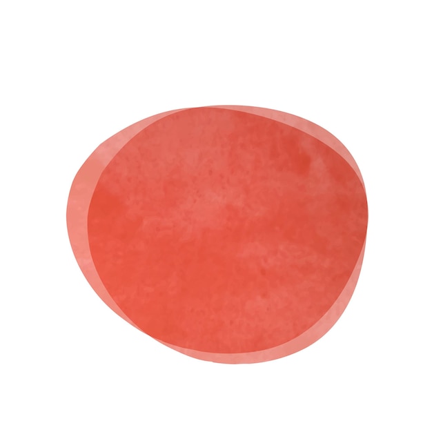 Abstrakter roter aquarellfleck für design