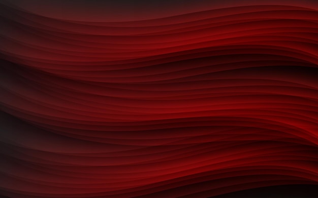 Abstrakter roter hintergrund mit wellen