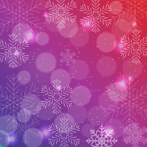 Abstrakter schönheits-weihnachts- und neujahrs-hintergrund mit schnee und schneeflocken. vektor-illustration eps10