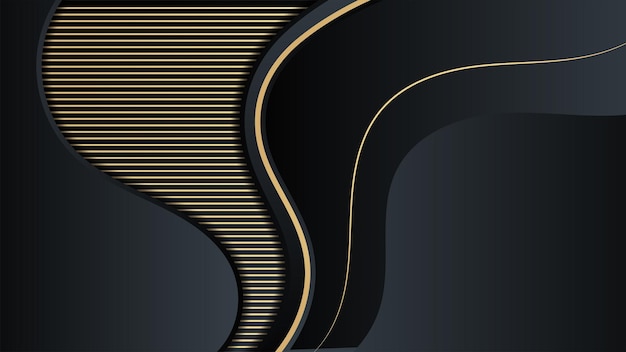 Abstrakter schwarzer und goldener Hintergrund