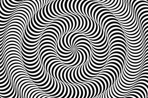 Abstrakter spiralförmiger Hintergrund der optischen Täuschung