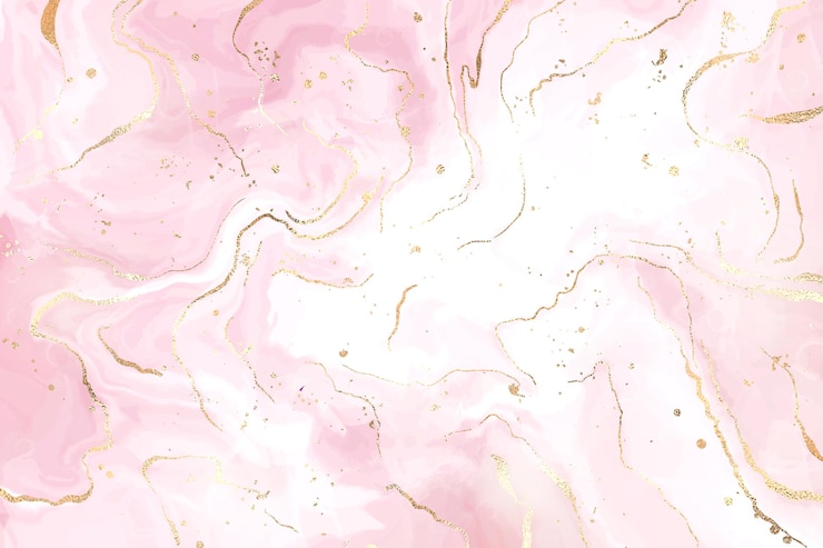 Abstrakter staubiger, flüssiger Aquarellhintergrund mit goldenen Glitzerlinien und Flecken stain
