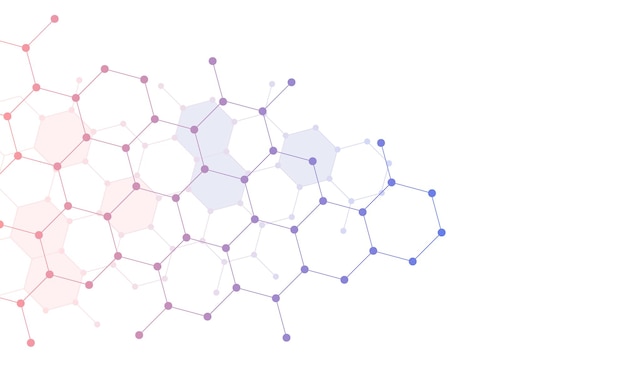 Vektor abstrakter steigungsverbindungssechskanthintergrund. vektor-illustration. intelligentes design für geschäftsanzeigen.