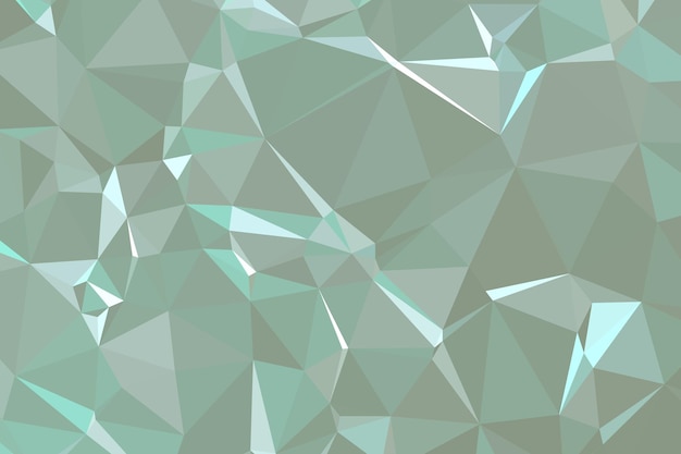 Abstrakter strukturierter grüner polygonaler Hintergrund Low-Poly-Geometrie, bestehend aus Dreiecken in verschiedenen Größen und Farben, die in der Design-Cover-Präsentation von Visitenkarten oder Websites verwendet werden